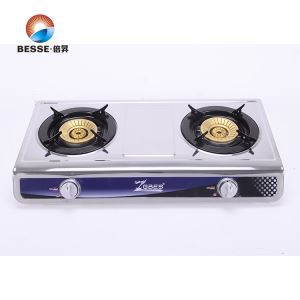 Nejlepší ceny dvojitý hořák z nerezové oceli modrý oheň plynový sporák