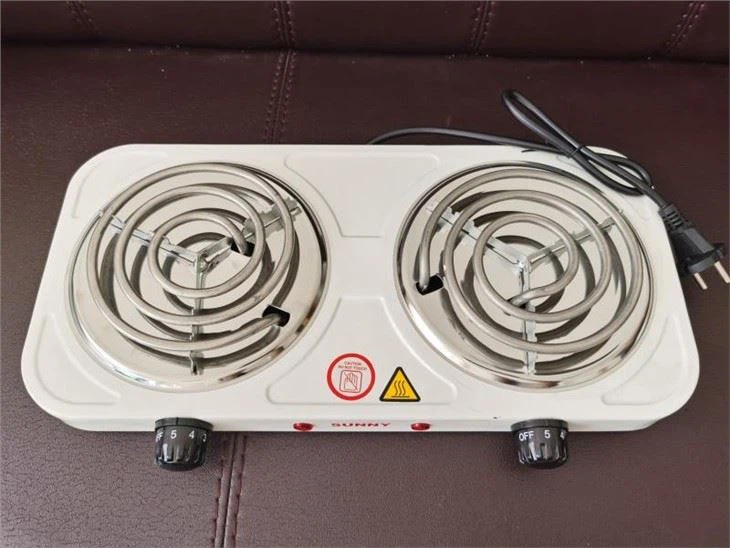 Carring Case Electric Double Burner Hot Plate Stove Travel Cook (ZG-JX20206)